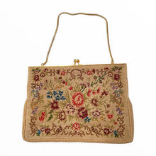 Load image into Gallery viewer, 1930s Floral Tapestry Vintage Evening Bag - ShopCurious