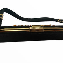 Load image into Gallery viewer, Hand Painted, Beaded and Gilded 1950s Caron Bag - ShopCurious