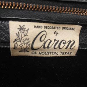 Hand Painted, Beaded and Gilded 1950s Caron Bag - ShopCurious