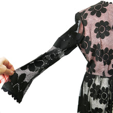 Load image into Gallery viewer, 1960s Lace and Acetate Flower Power Pant Suit - shopcurious