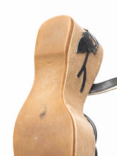 Load image into Gallery viewer, 1997 Vine Leaf Platform Sandals Black Leather - shopcurious