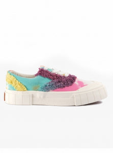 Opal Fringe Low Tops in Tie Dye by Good News - ShopCurious