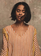 Load image into Gallery viewer, Creation Kaftan in Stripe by A Perfect Nomad - ShopCurious