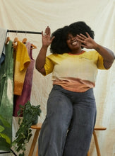 Load image into Gallery viewer, Washed Tie-Dye Logo T-Shirt in Liquid Sunshine by Bad Habits London - ShopCurious