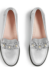 Load image into Gallery viewer, Ditsy Leather Loafer in Silver by Rogue Matilda - shopcurious