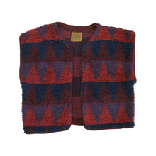 Load image into Gallery viewer, Vintage Biba Bouclé Wool Waistcoat – Plum - ShopCurious