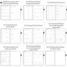 Load image into Gallery viewer, Legend Planner - Rose Gold Organizer Notebook & Productivity Journal - shopcurious