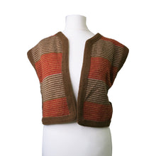 Load image into Gallery viewer, Vintage Biba Bouclé Wool Waistcoat – Orange - ShopCurious
