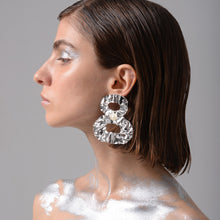 Load image into Gallery viewer, Figure 8 FOLD Earrings with Natural Freshwater Pearls - ShopCurious