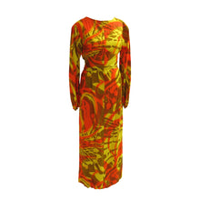 Load image into Gallery viewer, Multi-way 1960s Tropical Print Barkcloth Dress - ShopCurious