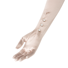 Load image into Gallery viewer, Antigone - Satin Opera Glove with Mousquetaire - shopcurious