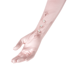 Load image into Gallery viewer, Antigone - Satin Opera Glove with Mousquetaire - shopcurious