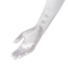 Load image into Gallery viewer, Antigone - Satin Opera Glove with Mousquetaire - shopcurious
