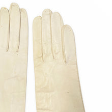 Load image into Gallery viewer, Elbow Length 1930s Minimalist Ivory Kid Evening Gloves Size Small - ShopCurious