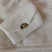 Load image into Gallery viewer, Lemured Petite-Bead Cream Beaded Bag and Mirror Purse - ShopCurious