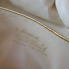 Load image into Gallery viewer, Lemured Petite-Bead Cream Beaded Bag and Mirror Purse - ShopCurious