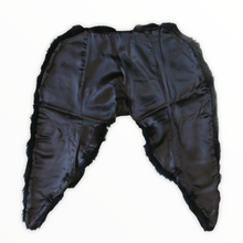Load image into Gallery viewer, Vintage Biba Faux Fur and Satin Stole/Wrap – Black - ShopCurious