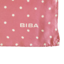 Load image into Gallery viewer, 1960s Biba Polka Dot Silk Square – Dusky Pink - ShopCurious
