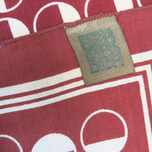 Load image into Gallery viewer, 1960s Biba Cotton Scarf Square – Plum Brown - ShopCurious
