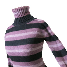Load image into Gallery viewer, 1960s Biba Striped Wool Jumper – Lilac - ShopCurious
