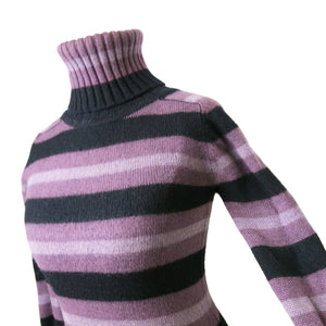 1960s Biba Striped Wool Jumper – Lilac - ShopCurious