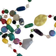 Load image into Gallery viewer, Bliss - Preloved Necklace with Glass Beads and Semi-Precious Stones - shopcurious