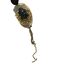 Load image into Gallery viewer, Buddha I - Preloved Jet Bead Pendant Necklace - shopcurious