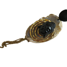 Load image into Gallery viewer, Buddha I - Preloved Jet Bead Pendant Necklace - shopcurious