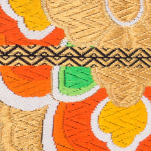 Load image into Gallery viewer, Butterflies and Flowers: Upcycled Obi Envelope Clutch/Shoulder Bag - ShopCurious