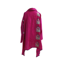 Load image into Gallery viewer, One Size Cerise Silk Chemise - shopcurious