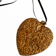 Load image into Gallery viewer, Upcycled Mosaic Heart Pendant with Watch Face by Annie Sherburne - ShopCurious