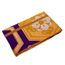 Load image into Gallery viewer, Complementary Harmony: Upcycled Obi Envelope Clutch/Shoulder Bag - ShopCurious