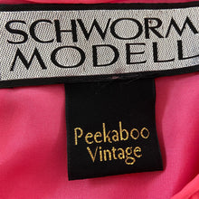 Load image into Gallery viewer, Schworm Modell coral pink tiered chiffon dress - ShopCurious