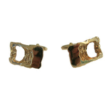 Load image into Gallery viewer, Cufflinks - Buckle Style Brutalist Design, Gold - shopcurious
