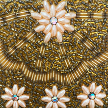 Load image into Gallery viewer, Dark Gold Beaded Art Deco Style Vintage 1930s Clutch or Handbag - ShopCurious