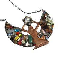 Load image into Gallery viewer, Egyptian Queen - Annie Sherburne Upcycled Mosaic Necklace - shopcurious