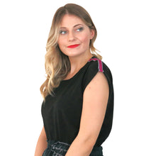 Load image into Gallery viewer, Handmade Euphoria T-Shirt in Black - shopcurious