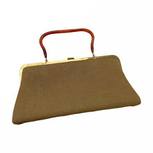 Load image into Gallery viewer, 1950s Souré Beaded Bag with Rose Embellishment - ShopCurious