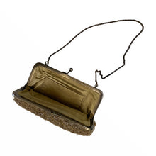 Load image into Gallery viewer, Gold Beaded Zigzag Vintage Evening Bag - ShopCurious