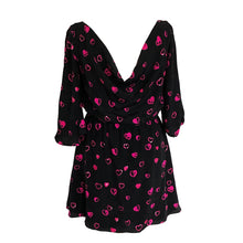 Load image into Gallery viewer, Halston Silk and Sequin Heart Dress - ShopCurious