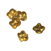 Load image into Gallery viewer, Gold Flower Brooch and Earrings Set – Vintage Oscar de la Renta - shopcurious
