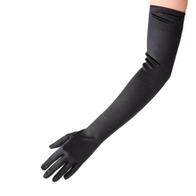 Load image into Gallery viewer, Antigone - Satin Opera Glove with Mousquetaire - shopcurious
