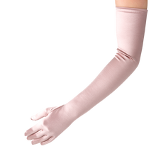 Load image into Gallery viewer, Antigone - Satin Opera Glove with Mousquetaire - shopcurious