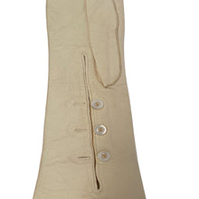 Load image into Gallery viewer, Super Long 1920s Ivory Kid Mousequetaire Opera Gloves Size Extra Small - ShopCurious