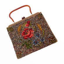 Load image into Gallery viewer, Large Beaded 1950s Souré Bag - ShopCurious
