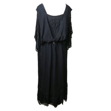 Load image into Gallery viewer, 1920s Crepe Dress with Jet Beading - shopcurious