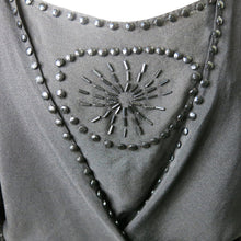 Load image into Gallery viewer, 1920s Crepe Dress with Jet Beading - shopcurious