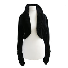 Load image into Gallery viewer, Regency Style Linda Brooker London Black Velvet Jacket - shopcurious
