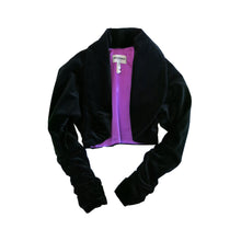 Load image into Gallery viewer, Regency Style Linda Brooker London Black Velvet Jacket - shopcurious