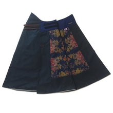 Load image into Gallery viewer, Luxurious Blue: Hand-Tailored Wax Cotton Riding Skirt - ShopCurious
